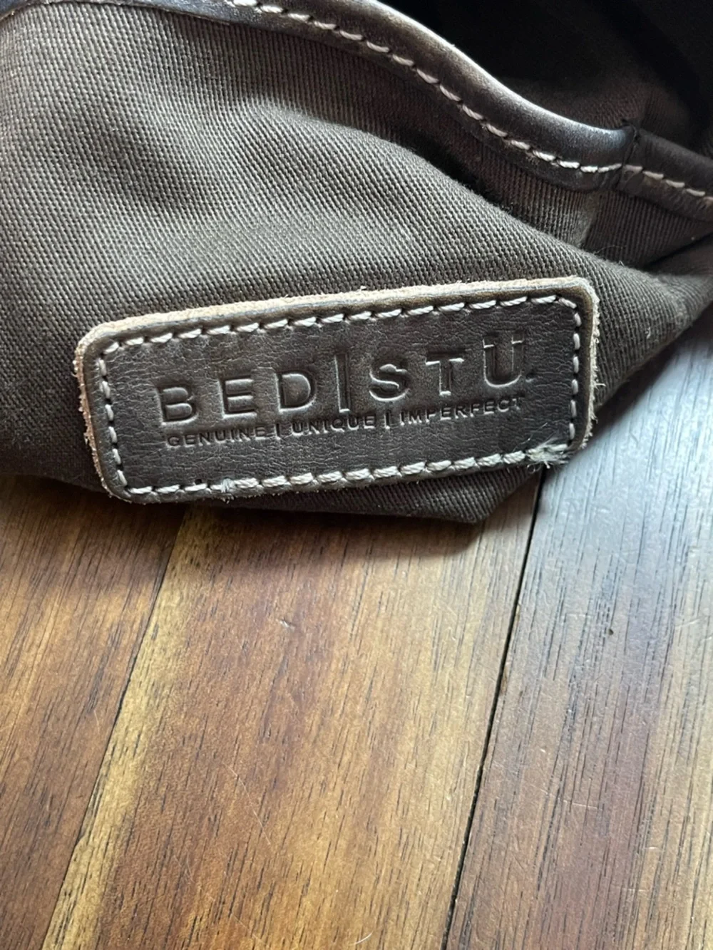 Bed Stu Tahiti fold over brown leather bag - Picture 9 of 13